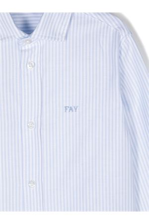 light-blue cotton shirt FAY KIDS | FV5P30Z2618100AZ